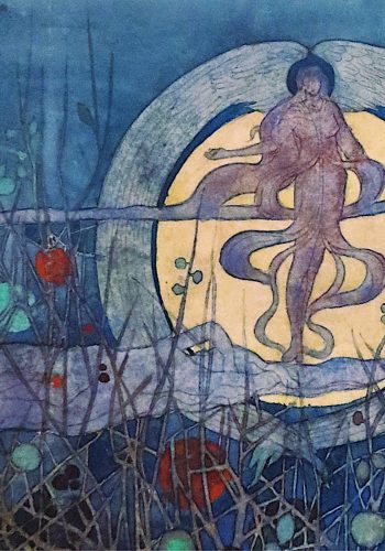 The Harvest Moon Charles Rennie Mackintosh 1892 - detail