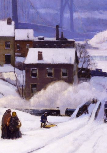 Detail: Mid-Hudson Bridge, Winter.